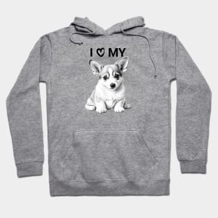 I Love My Corgi Hoodie